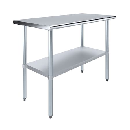 Amgood 24 in. x 48 in. Stainless Steel Table AMG WT-2448